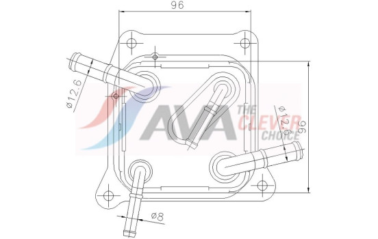 Oil cooler, automatic transmission