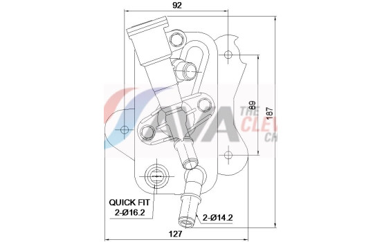 Oil cooler, automatic transmission