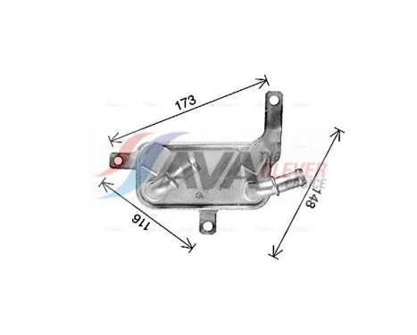 Oil Cooler, automatic transmission, Image 3