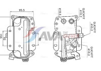 Oil cooler, automatic transmission