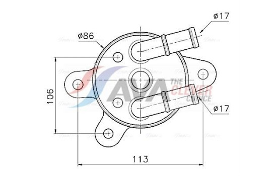 Oil cooler, automatic transmission