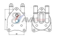 Oil cooler, automatic transmission