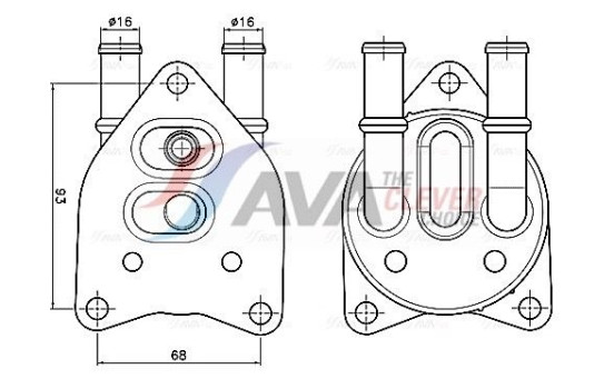 Oil cooler, automatic transmission