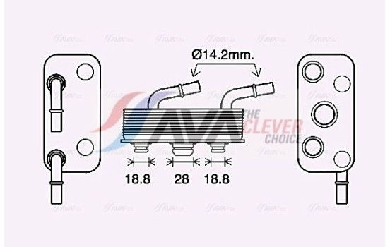 Oil Cooler, automatic transmission