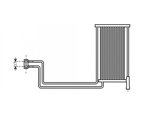 Oil Cooler, engine oil 06003368 International Radiators