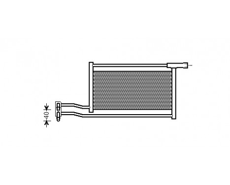 Oil Cooler, engine oil 06003379 International Radiators
