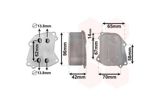 Oil Cooler, engine oil 06013727 International Radiators