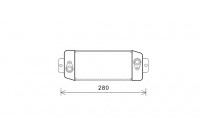 Oil Cooler, engine oil 17003397 Van Wezel