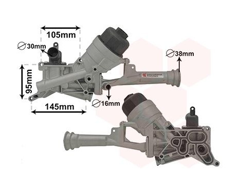 Oil Cooler, engine oil 17013101 International Radiators