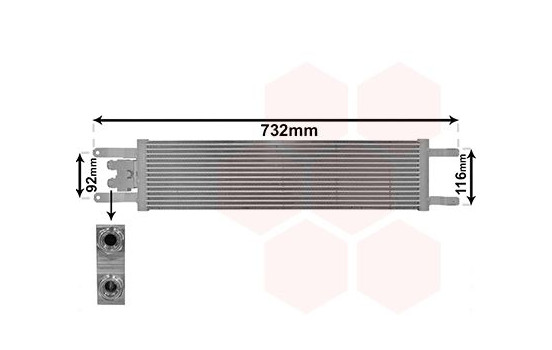 Oil Cooler, engine oil 17013701 International Radiators
