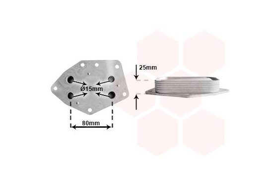 Oil Cooler, engine oil 17013707 International Radiators