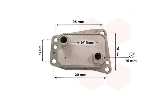 Oil Cooler, engine oil 18013719 International Radiators