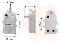 Oil Cooler, engine oil 18013720 International Radiators