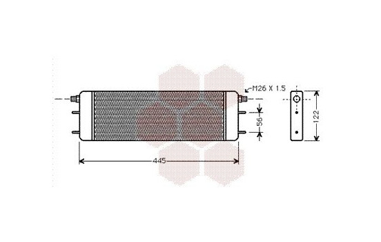 Oil Cooler, engine oil 30003139 International Radiators