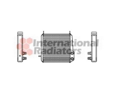 Oil Cooler, engine oil 30003166 Van Wezel