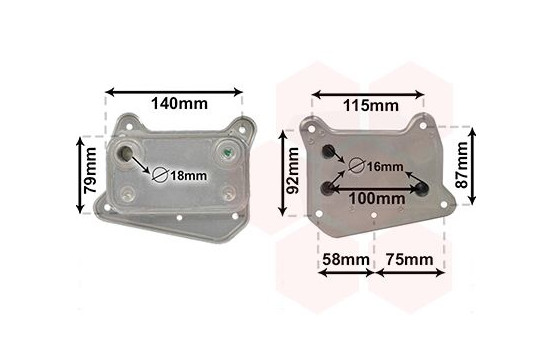 Oil Cooler, engine oil 30003318 International Radiators