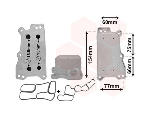 Oil Cooler, engine oil 30003687 International Radiators