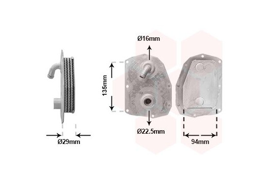 Oil cooler, engine oil 30013724 International Radiators