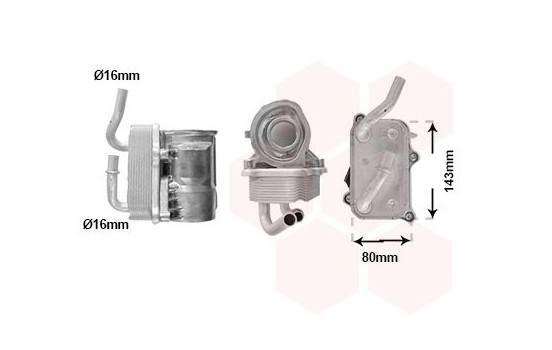 Oil cooler, engine oil 30013725 International Radiators