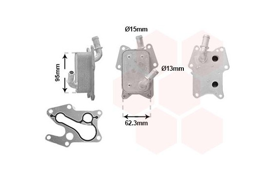 Oil cooler, engine oil 30013726 International Radiators