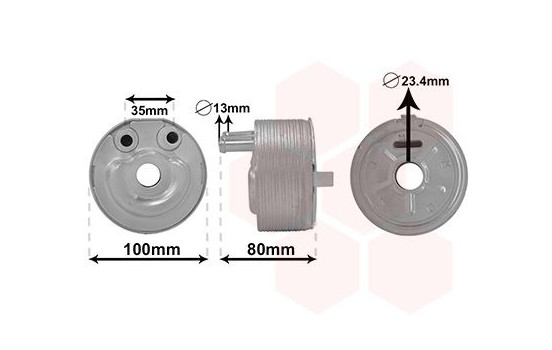 Oil Cooler, engine oil 33003431 International Radiators
