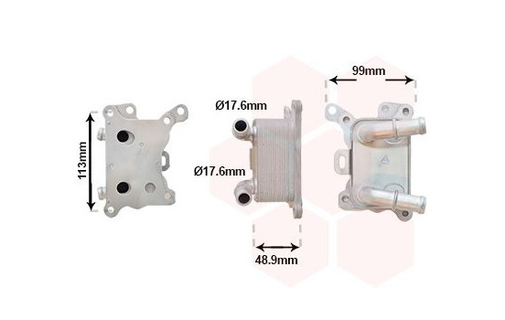 Oil cooler, engine oil 33013702 International Radiators