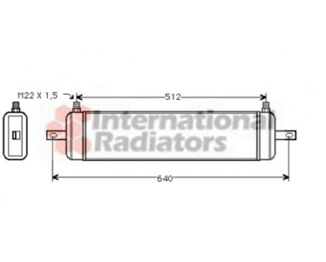 Oil Cooler, engine oil 37003212 Van Wezel, Image 2