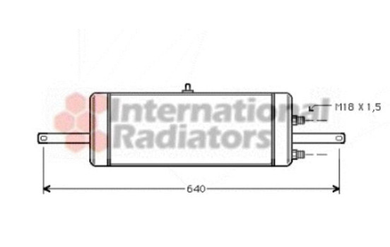 Oil Cooler, engine oil 37003237 Van Wezel, Image 2