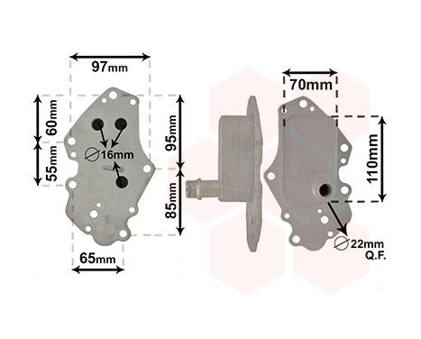 Oil Cooler, engine oil 37013703 International Radiators