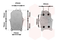 Oil Cooler, engine oil 37013707 International Radiators