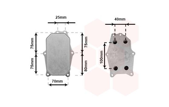 Oil Cooler, engine oil 37013707 International Radiators