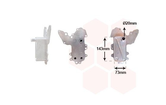 Oil cooler, engine oil 37013709 International Radiators