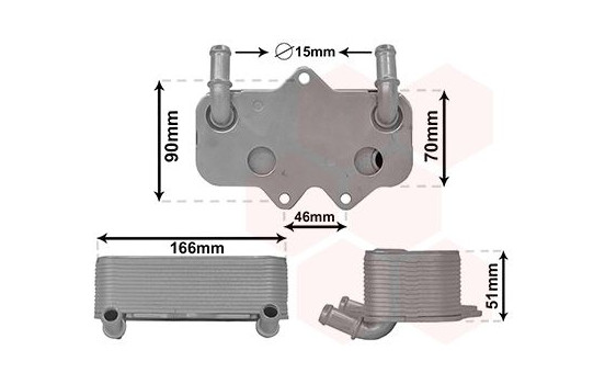 Oil Cooler, engine oil 37013710 International Radiators