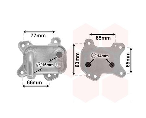 Oil Cooler, engine oil 37013715 International Radiators