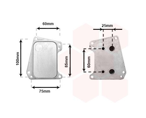 Oil Cooler, engine oil 37013720 International Radiators