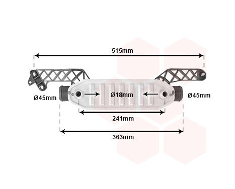 Oil Cooler, engine oil 40003282 International Radiators, Image 2