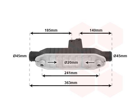Oil Cooler, engine oil 40003283 International Radiators, Image 2