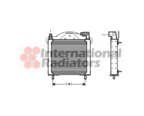 Oil Cooler, engine oil 43003147 Van Wezel, Image 2