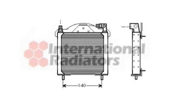 Oil Cooler, engine oil 43003147 Van Wezel, Image 2