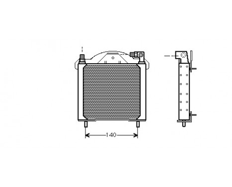 Oil Cooler, engine oil 43003147 Van Wezel