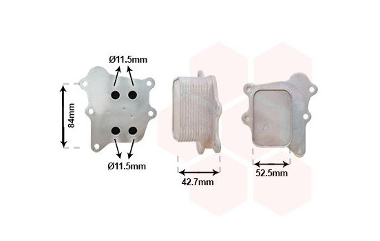 Oil cooler, engine oil 52013700 International Radiators