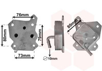 Oil Cooler, engine oil 53013701 International Radiators