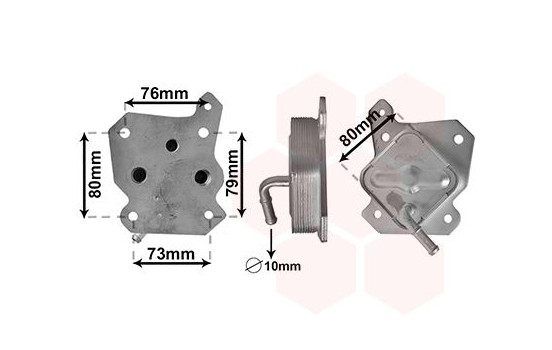 Oil Cooler, engine oil 53013701 International Radiators