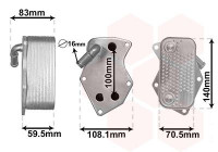 Oil Cooler, engine oil 58013712 International Radiators