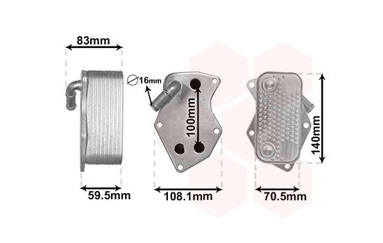 Oil Cooler, engine oil 58013712 International Radiators