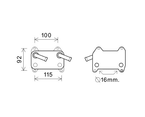 Oil Cooler, engine oil 59003155 International Radiators