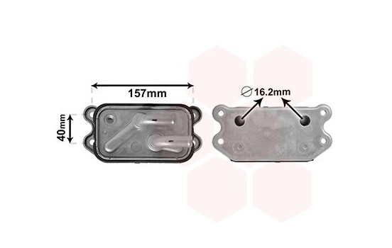 Oil Cooler, engine oil 59003159 International Radiators