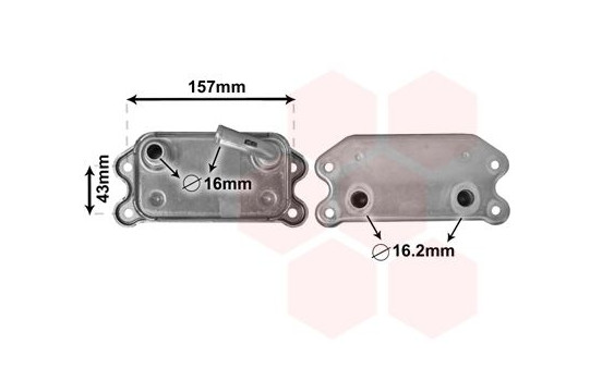 Oil Cooler, engine oil 59003169 International Radiators