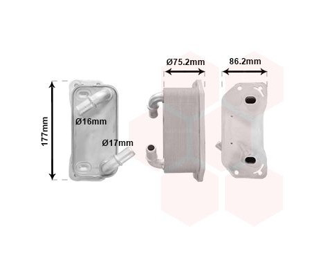 Oil Cooler, engine oil 59013704 International Radiators