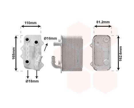 Oil Cooler, engine oil 74013704 International Radiators